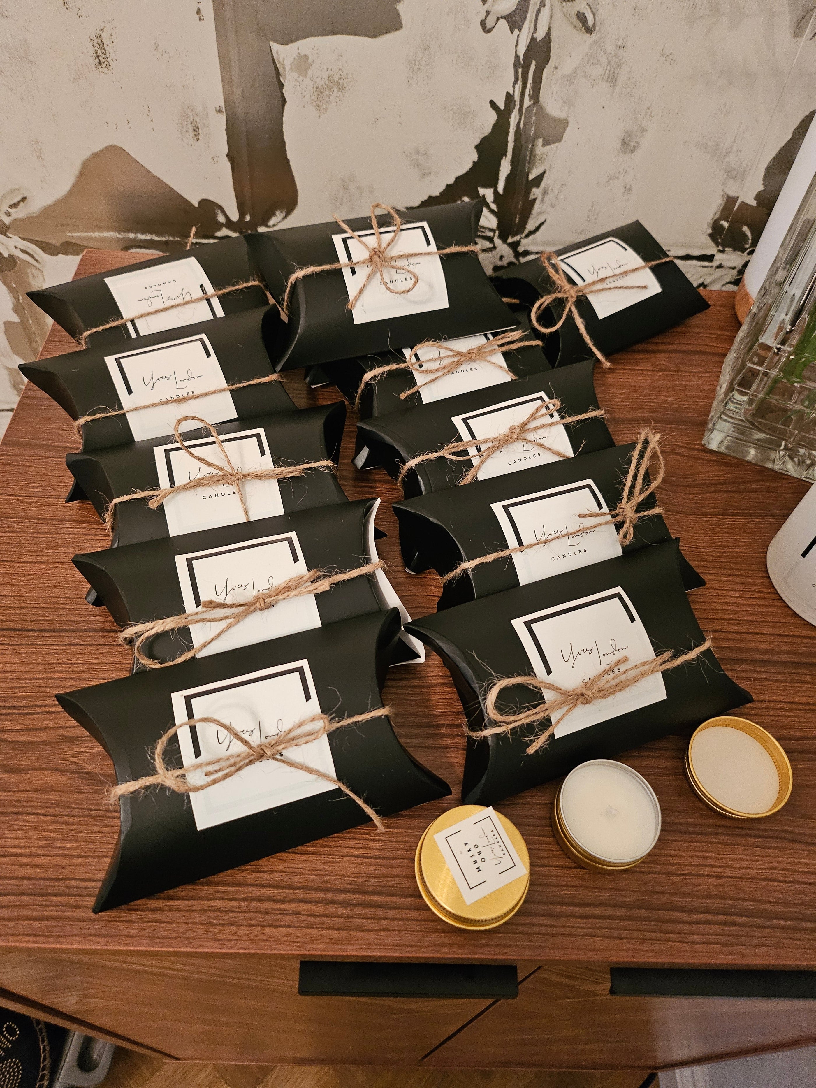 Custom Mini Candles for a Launch