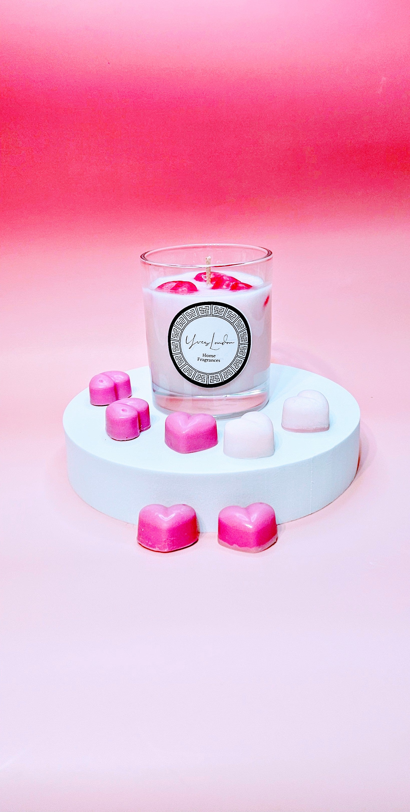 Pear and Mandarin Heart Candle